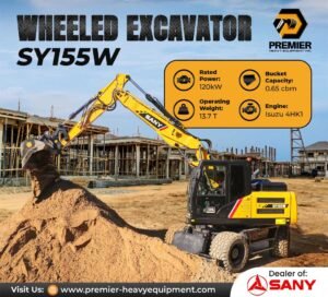 SY155W excavator