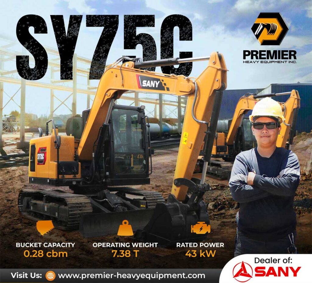 SY75C Excavator Philippines
