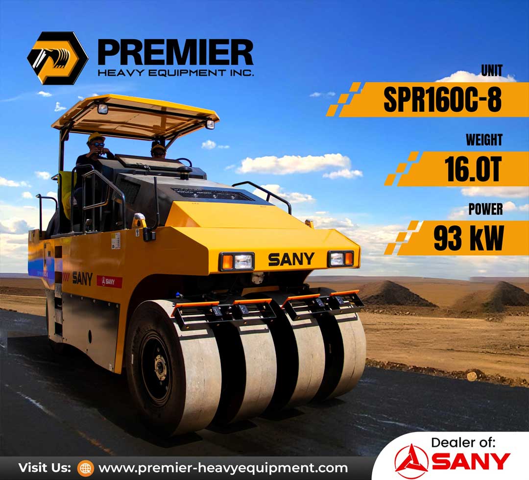 SPR160C-8 pneumatic tire roller