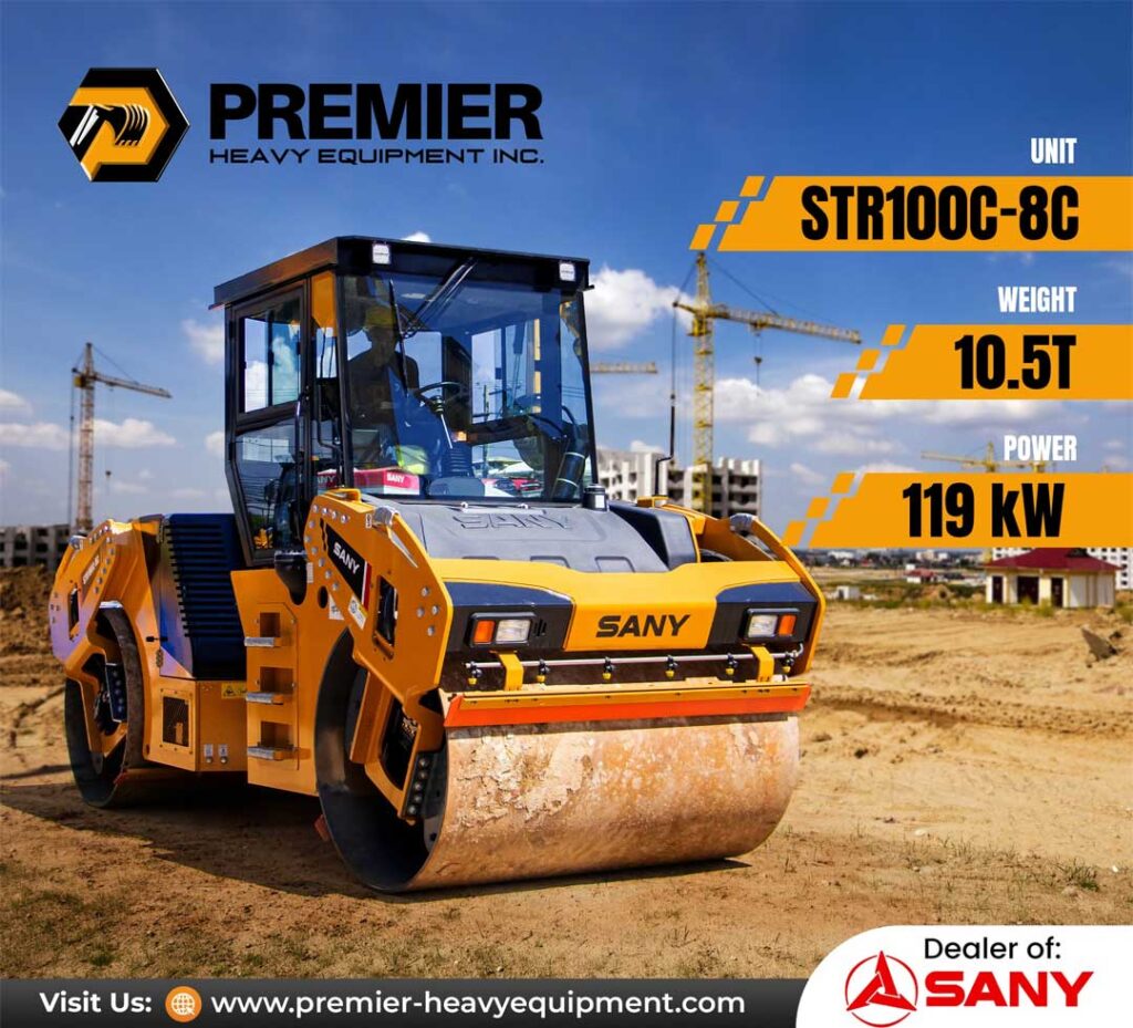 STR100C-8C tandem drum roller